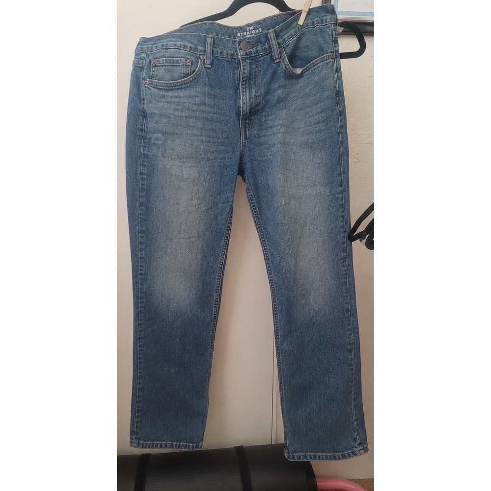 Levis 514 Straight Fit Mens Jeans Medium Wash Denim 32x28 Stretch Pants